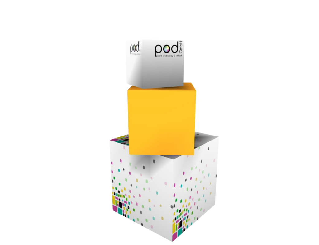 Neutraler Dekowürfel von pod