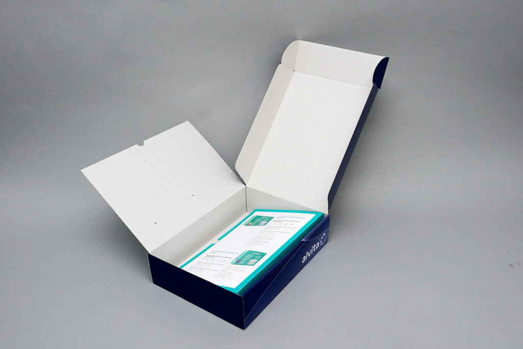 Präsentverpackung mit Klappdeckel von pod GmbH für alvita