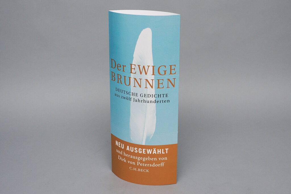 Säulendisplay von pod GmbH für den Sammelband "Der ewige Brunnen" des C.H. Beck Verlags