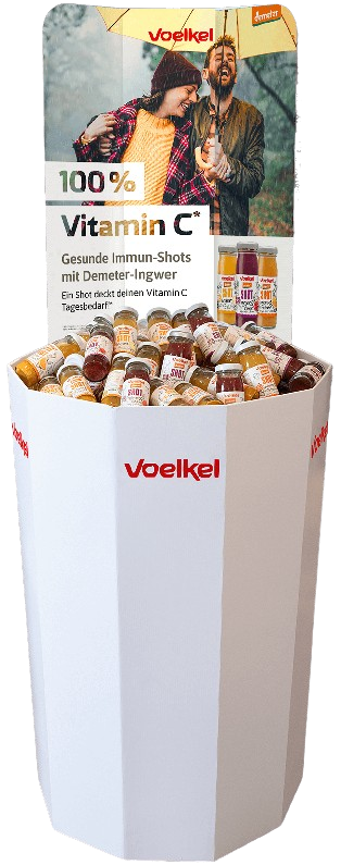 Standard Schüttendisplay von pod GmbH für Firma Voelkel