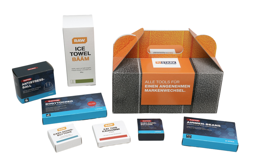 Verkaufsverpackungen in verschiedenen Größen von pod GmbH