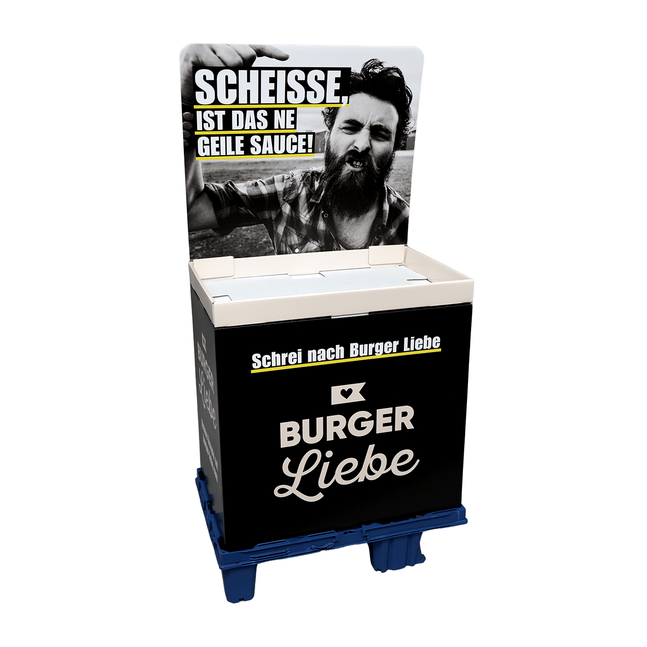 Viertel-Chep-Display von pod GmbH für Burger-Saucen